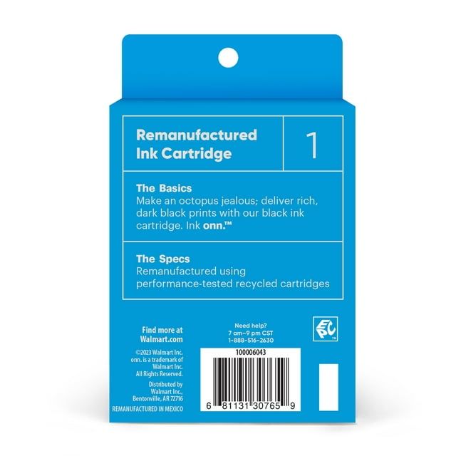 onn. Remanufactured Ink Cartridge, HP 564XL Black EasyOptionXY LLC