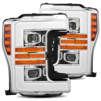 AlphaRex 17-19 Ford Super Duty PRO-Series Halogen Projector Headlights Chrome OffRoadUSA.com