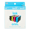 onn. Remanufactured HP 564XL Black and 564XL Color Ink, 4 Cartridges EasyOptionXY LLC