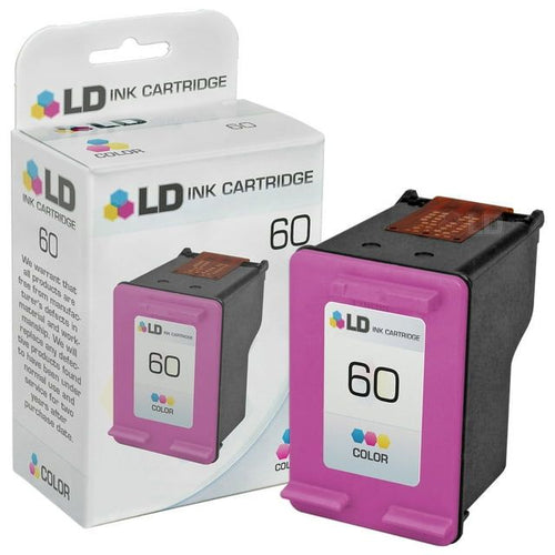 LD Remanufactured Replacement for HP 60 / CC643WN Color Ink Cartridge for DeskJet D1620, D1668, D2663, F2418, F2480, F4292, Envy 110, 111, 121, PhotoSmart C4610, C4683, C4740, C4795 EasyOptionXY LLC