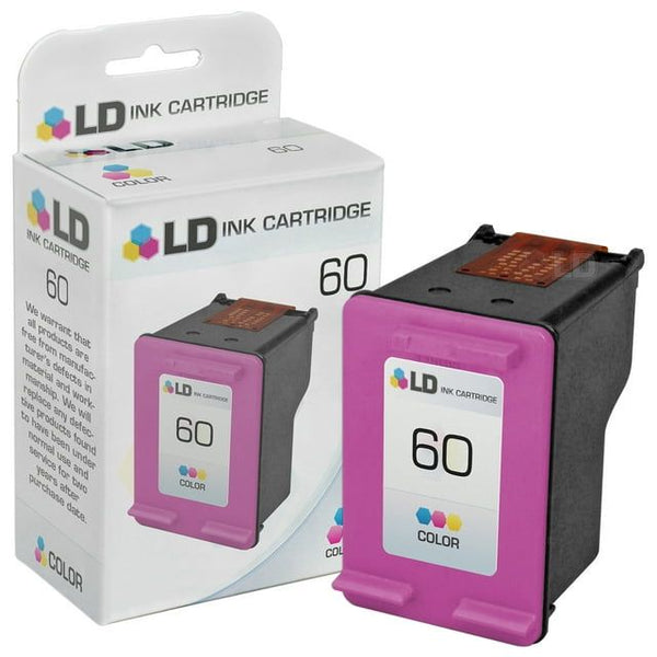 LD Remanufactured Replacement for HP 60 / CC643WN Color Ink Cartridge for DeskJet D1620, D1668, D2663, F2418, F2480, F4292, Envy 110, 111, 121, PhotoSmart C4610, C4683, C4740, C4795 EasyOptionXY LLC