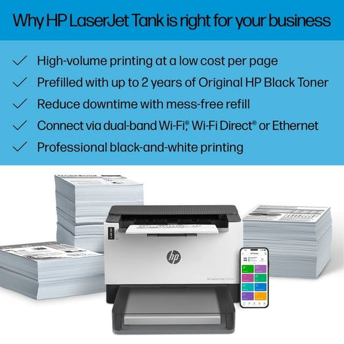 HP LaserJet Tank 2504dw Wireless Black-and-White Laser Printer with up to 5,000 pages EasyOptionXY LLC
