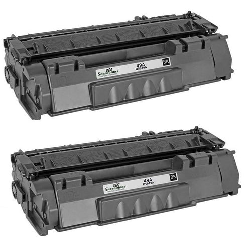 SpeedyInks - 2PK Compatible Replacement for HP 49A Q5949A Black Laser Toner Cartridge for use in HP LaserJet 1160, 1160Le, 1320, 1320n, 1320nw, 1320t, 1320tn, 3390, & 3392 EasyOptionXY LLC