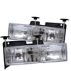 Spyder Chevy C/K Series 1500/2500 88-99/Chevy Tahoe 95-99Crystal Glass Headlights Chrm HD-YD-CCK88-C OffRoadUSA.com