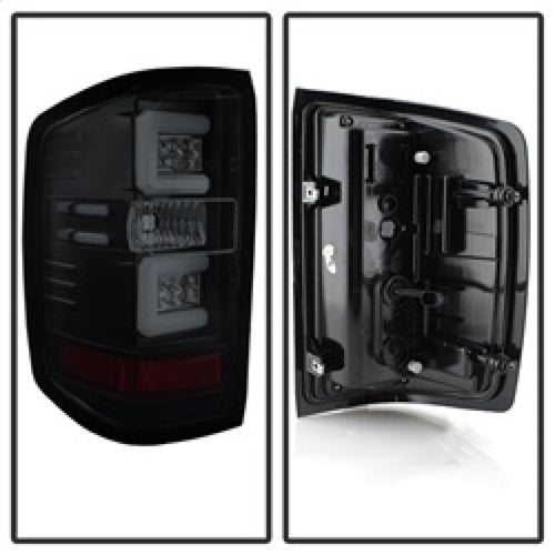 Spyder Chevy Silverado 16-17 Light Bar LED Tail Lights - Black Smoke ALT-YD-CS16-LED-BSM OffRoadUSA.com