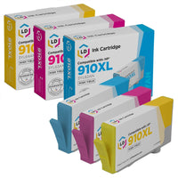 LD Products Remanufactured HP 910XL High Yield Ink Cartridges, 3 Pack (Cyan, Magenta, Yellow) EasyOptionXY LLC