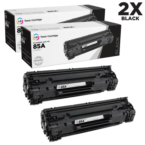 Compatible Replacements for HP CE285A (HP 85A) Set of 2 Black Laser Toner Cartridges LaserJet Pro M1132 M1138 M1139 M1212nf M1217nfw MFP M1219nf P1102 P1109W EasyOptionXY LLC