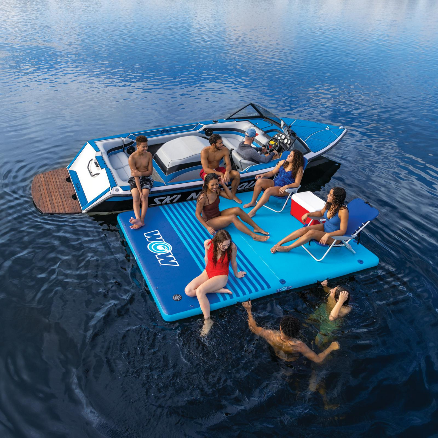 WOW Sports 10'x8'x6" Drop Stitch Vacation Station Dock