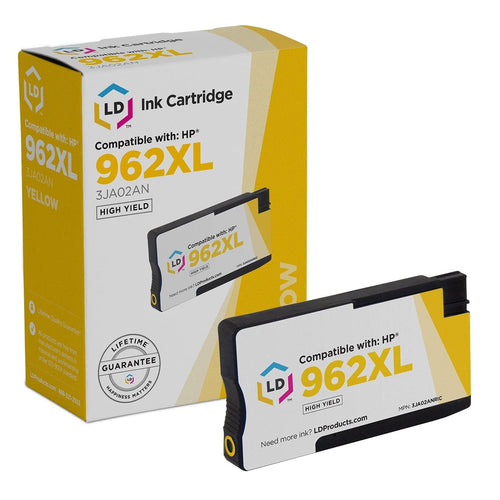 LD Products Remanufactured Replacement for HP 962XL/3JA02AN High Yield Yellow Ink Cartridge EasyOptionXY LLC