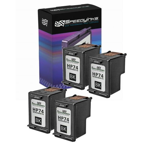 Speedy Remanufactured Cartridge Replacement for HP 74 (Black, 4-Pack) EasyOptionXY LLC