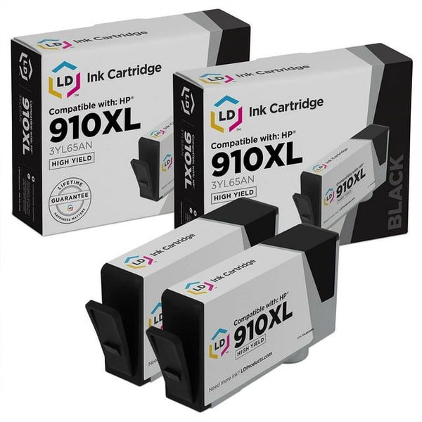 LD Products Remanufactured HP 910XL/3YL65AN High Yield Black Cartridge, 2-Pack EasyOptionXY LLC