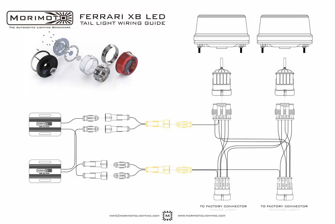 Morimoto Ferrari 550 Berlinetta (96-02) XB LED Tail Lights