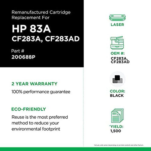 West Point Toner Cartridge - Alternative for HP 83A - Black - Laser - 1500 EasyOptionXY LLC