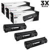 Compatible Replacements for Hewlett Packard CE285A (HP 85A) Set of 3 Black Laser Toner Cartridges LaserJet Pro M1132 M1138 M1139 M1212nf M1217nfw MFP M1219nf P1102 P1109W EasyOptionXY LLC
