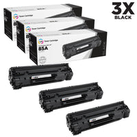 Compatible Replacements for Hewlett Packard CE285A (HP 85A) Set of 3 Black Laser Toner Cartridges LaserJet Pro M1132 M1138 M1139 M1212nf M1217nfw MFP M1219nf P1102 P1109W EasyOptionXY LLC
