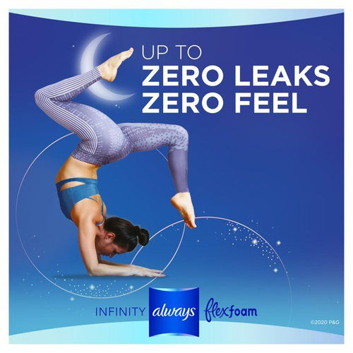 Always Infinity Overnight Pads Winged Unscented; Size 5 22 Ct EasyOptionXY LLC