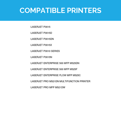 LD Compatible Replacement for HP 55A CE255A Black Toner Cartridge 3-Pack for 500 MFP M525dn, 500 MFP M525f, flow MFP M525c, M521dn MFP, MFP M521dw, P3010, P3015, P3015d, P3015dn, P3015n, P3015x EasyOptionXY LLC