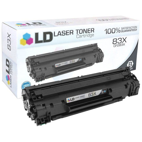Compatible Replacements for HP CF283X / 83X Set of 2 High Yield Black Laser Toner Cartridges LaserJet Pro M201dw MFP M225dn MFP M225dw M225nw EasyOptionXY LLC