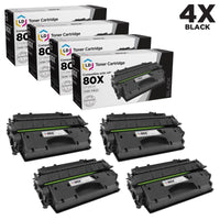 LD ? Compatible Replacements for Hewlett Packard CF280X (HP 80X) 4PK HY Black Toner Cartridges for Laserjet Pro 400 M401dn, 400 M401dne, 400 M401dw, 400 M401n & 400 M425dn EasyOptionXY LLC