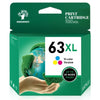 Greensky 63XL Color Ink Cartridge Replacement for HP Ink 63 Color to Use with OfficeJet 3830 5255 5258 Envy 4520 4512 4513 4516 DeskJet 1112 1110 3630, 1 Pack EasyOptionXY LLC
