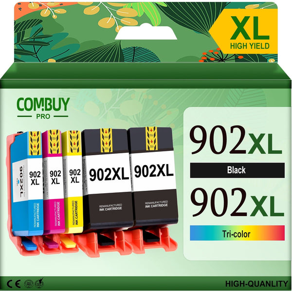 902 XL Ink Cartridges for HP 902XL Ink Cartridges Combo Pack for HP OfficeJet Pro 6978 6968 6960 OfficeJet 6958 6950 6954 6956 (5-Pack) EasyOptionXY LLC