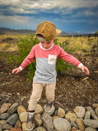 Mountain color block bamboo Keep the Littles Wild