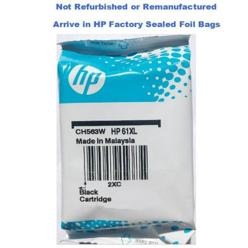 Original HP 61XL Black Ink Cartridges, Genuine OEM Inks Save Your Money EasyOptionXY LLC