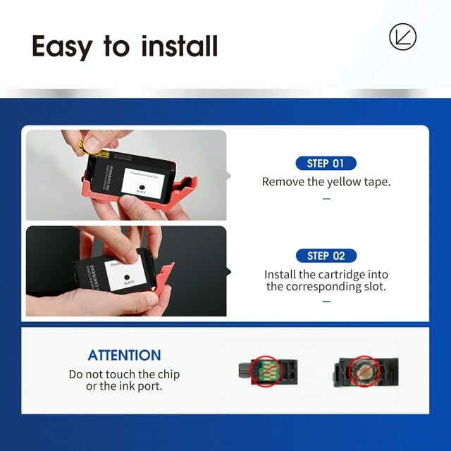 67 XL Ink Cartridge for HP Ink 67 67XL for HP 67 Ink Cartridge for HP DeskJet 2755 2700 2752 HP Envy 6055 6045 6000 6458 Printer(1 Black,1 Tri-Color)