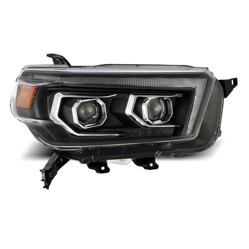 AlphaRex 10-13 Toyota 4Runner LUXX-Series Projector Headlights Black OffRoadUSA.com