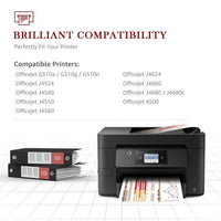 Tonerkingdom Inks-2PK Replacement for HP 901XL Ink 901 Ink Cartridge Set: 1 Black & 1 Color For use in HP: G510a, G510g, G510n, J4524, J4540, J4550, J4580, J4624, J4660, J4680 EasyOptionXY LLC