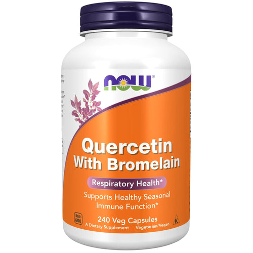 NOW Supplements, Quercetin with Bromelain, Respiratory Health*, 240 Veg Capsules EasyOptionXY LLC