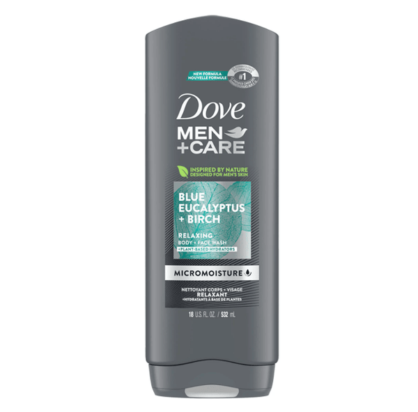 Dove Men+Care Body Wash and Face Wash Blue Eucalyptus + Birch 18 oz EasyOptionXY LLC