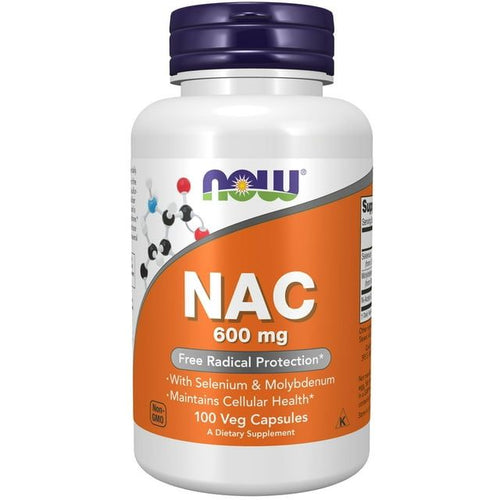 NOW Supplements, NAC (N-Acetyl Cysteine) 600 mg with Selenium & Molybdenum, 100 Veg Capsules EasyOptionXY LLC