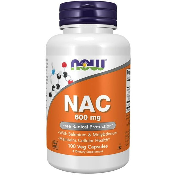 NOW Supplements, NAC (N-Acetyl Cysteine) 600 mg with Selenium & Molybdenum, 100 Veg Capsules EasyOptionXY LLC