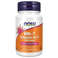 NOW Supplements, MK-7 Vitamin K-2 100 mcg, Cardiovascular Support*, Supports Bone Health*, 60 Veg Capsules EasyOptionXY LLC