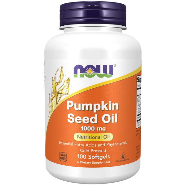 NOW Supplements, Pumpkin Seed Oil 1000 mg with Essential Fatty Acids and Phytosterols, Cold Pressed, 100 Softgels EasyOptionXY LLC