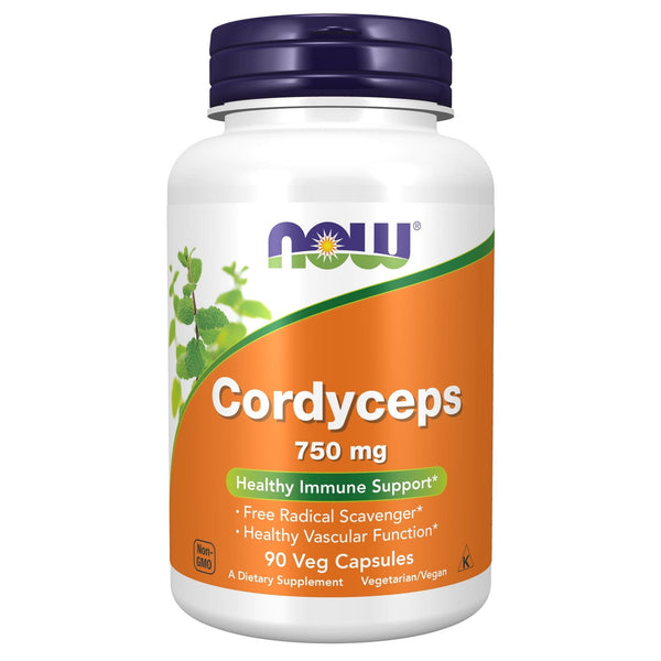NOW Supplements, Cordyceps (Cordyceps sinensis)750 mg, Healthy Immune Support*, 90 Veg Capsules EasyOptionXY LLC