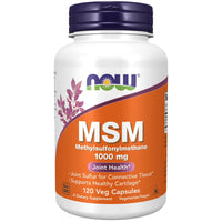 NOW Supplements, MSM (Methylsulfonylmethane) 1,000 mg, Joint Health*, 120 Veg Capsules EasyOptionXY LLC