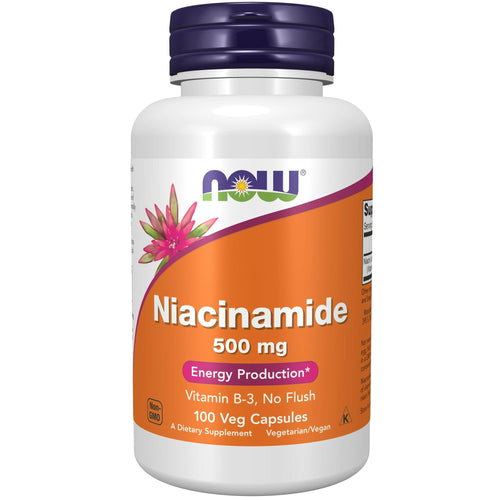 NOW Supplements, Niacinamide (Vitamin B-3) 500 mg, Energy Production*, 100 Veg Capsules EasyOptionXY LLC
