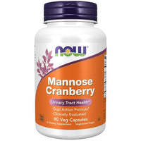 NOW Supplements, Mannose Cranberry, Dual Action Formula*, Clinically Evaluated, Urinary Tract Health*, 90 Veg Capsules EasyOptionXY LLC