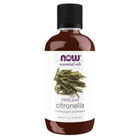 NOW Essential Oils, Citronella Oil, Steam Distilled, 100% Pure, Vegan, Child Resistant Cap, 4-Ounce EasyOptionXY LLC