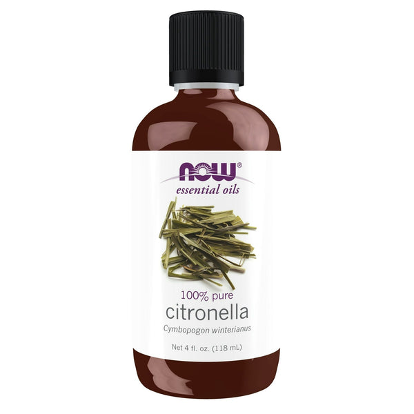 NOW Essential Oils, Citronella Oil, Steam Distilled, 100% Pure, Vegan, Child Resistant Cap, 4-Ounce EasyOptionXY LLC