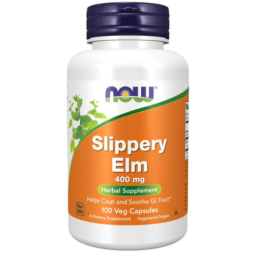 NOW Supplements, Slippery Elm (Ulmus rubra) 400 mg, Herbal Supplement, 100 Veg Capsules EasyOptionXY LLC