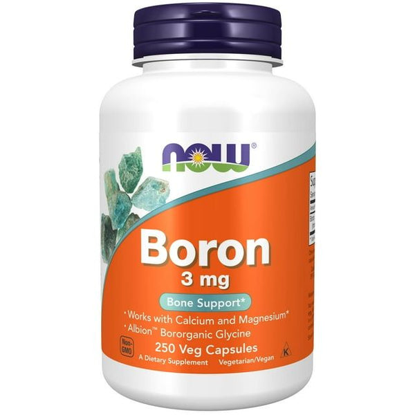 NOW Supplements, Boron 3 mg (Bororganic Glycine), Structural Support*, 250 Veg Capsules EasyOptionXY LLC