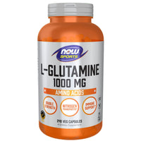 NOW Sports Nutrition, L-Glutamine, Double Strength 1,000 mg, Amino Acid, 240 Veg Capsules EasyOptionXY LLC