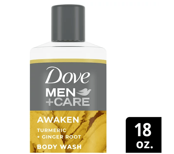 Dove Men+Care Liquid Face + Body Wash for Men Awaken Turmeric + Ginger Root; 18 oz EasyOptionXY LLC