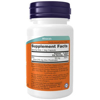 NOW Supplements, Zinc Picolinate 50 mg, Supports Enzyme Functions*, Immune Support*, 60 Veg Capsules EasyOptionXY LLC