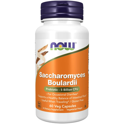 NOW Supplements, Saccharomyces Boulardii, 5 Billion CFU Probiotic, 60 Veg Capsules EasyOptionXY LLC