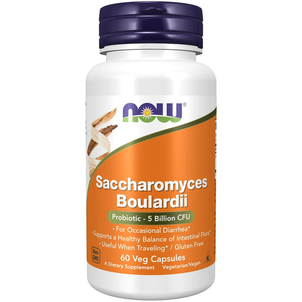 NOW Supplements, Saccharomyces Boulardii, 5 Billion CFU Probiotic, 60 Veg Capsules EasyOptionXY LLC