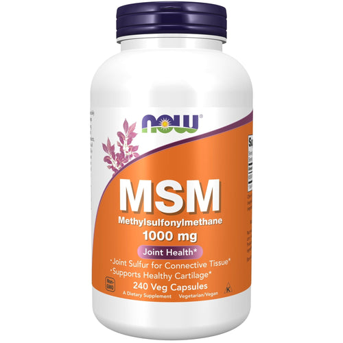 NOW Supplements, MSM (Methylsulfonylmethane) 1,000 mg, Joint Health*, 240 Veg Capsules EasyOptionXY LLC